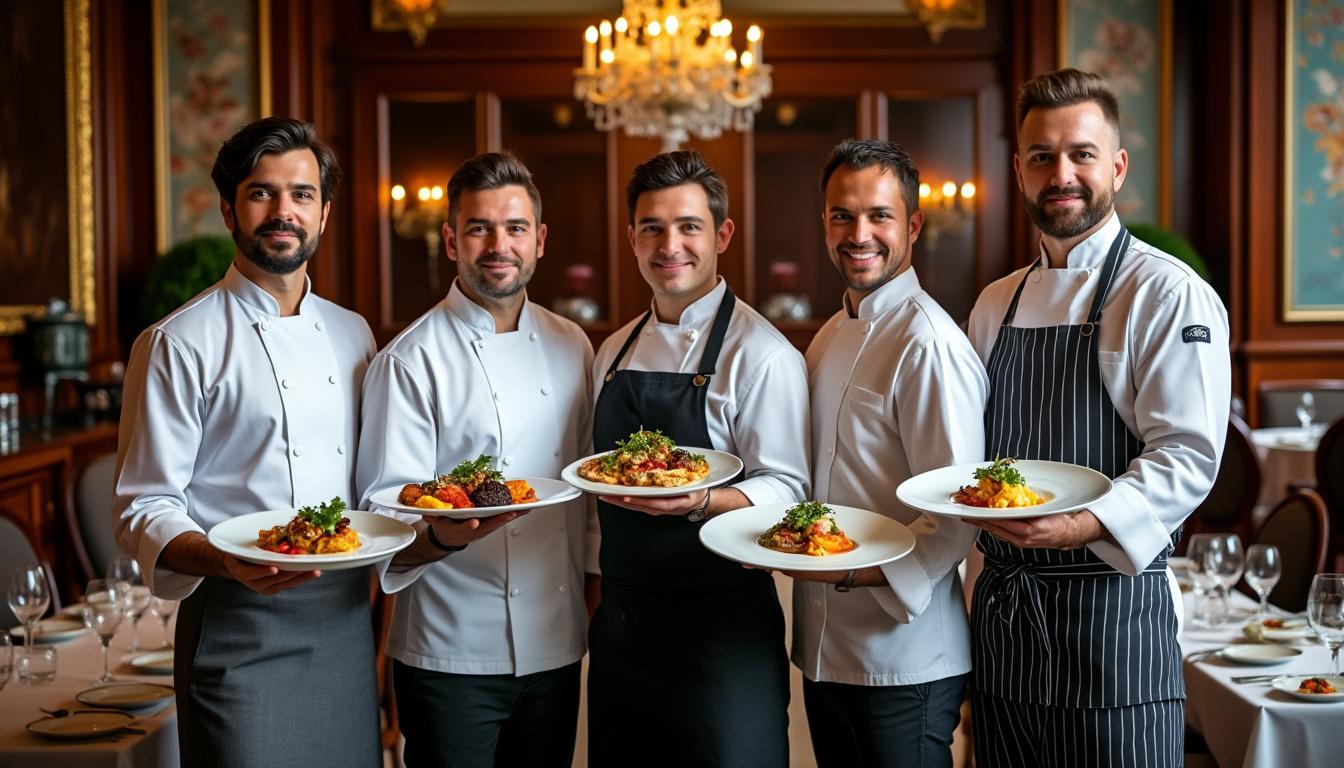 découvrez les cinq nouveaux talents culinaires récompensés par les francs-mâchons, célébrant l'excellence et la créativité gastronomique.