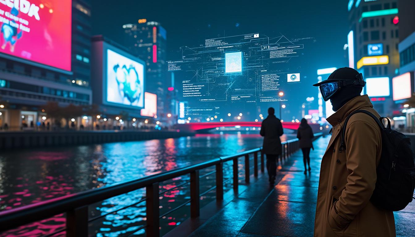 plongez dans les quais du polar, une enquête fascinante mêlant science et fiction, explorant les fake news, l'intelligence artificielle et les mystères du crime.