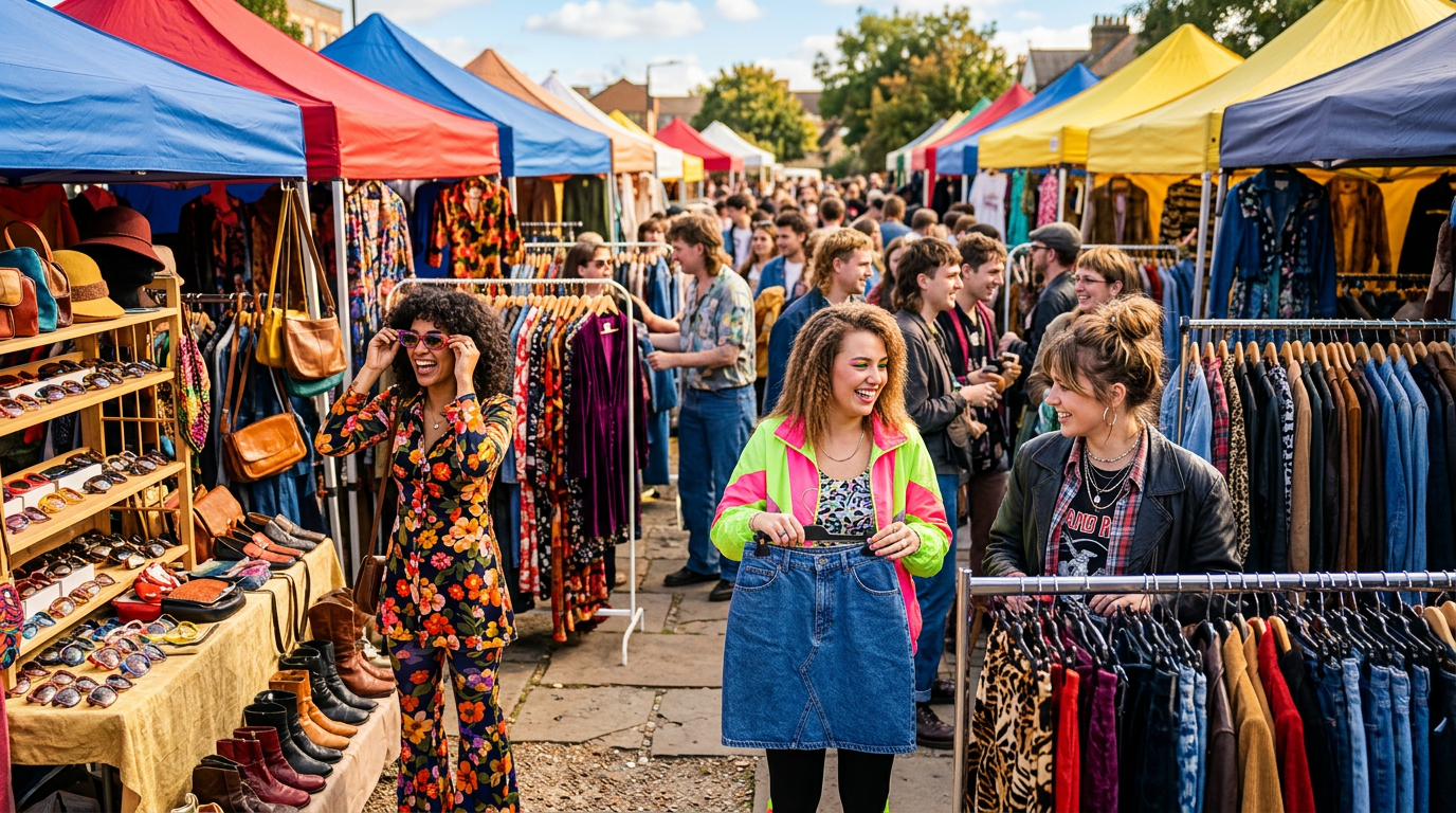 découvrez le marché de la mode vintage, un événement célébrant 30 ans de style intemporel et de charme rétro. plongez dans trois décennies de tendances vintage incontournables.