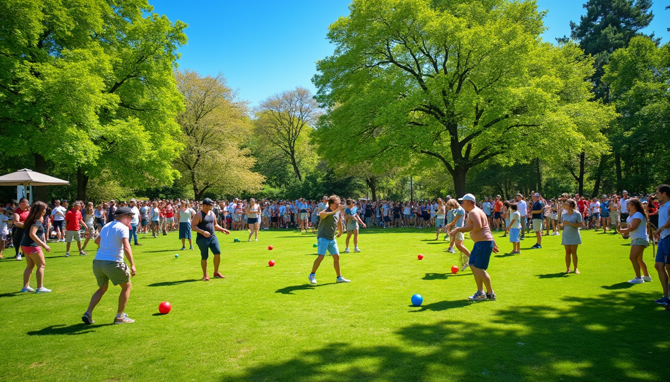 ce week-end de pentecôte, profitez d'une ambiance conviviale au parc de la tête d’or avec des tournois boulistes passionnants pour toute la famille.